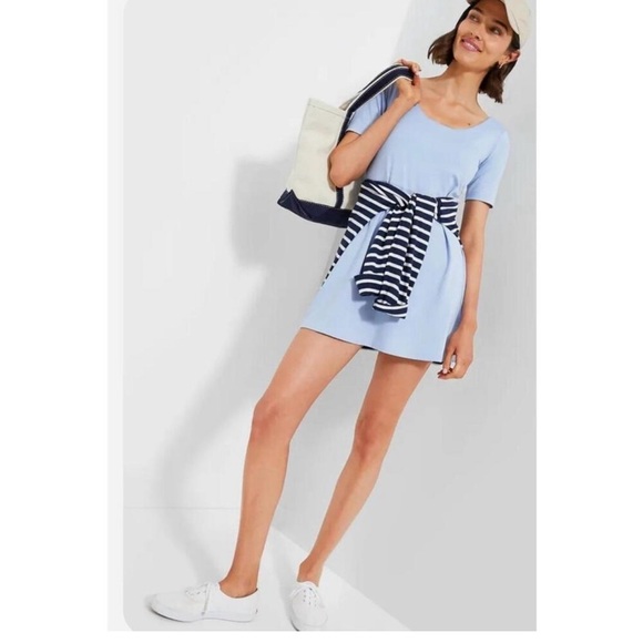 Tuckernuck Rosemary Sport Dress Size S NWT Light Blue Built-In Shorts Pockets - Picture 2 of 11
